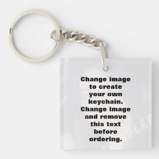 Easily create your own photo acrylic key ring