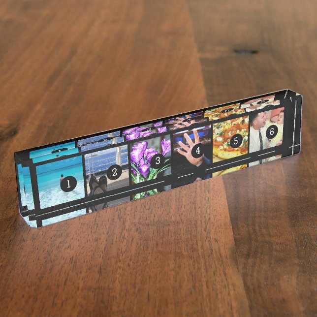 Easily Create Your Own Photo Style 6 images Nameplate (Side)