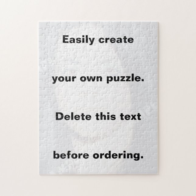 Easily create your own puzzle with your photo (Vertical)