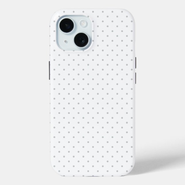 Easily Customise Colour from Grey Mini Polka Dots Case-Mate iPhone Case (Back)
