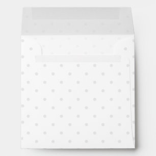 Easily Customise Colour from Grey Mini Polka Dots Envelope