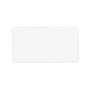 Easily Customise Colour from Grey Mini Polka Dots Label
