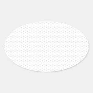 Easily Customise Colour from Grey Mini Polka Dots Oval Sticker