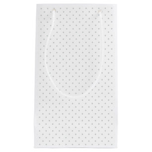 Easily Customise Colour from Grey Mini Polka Dots Small Gift Bag