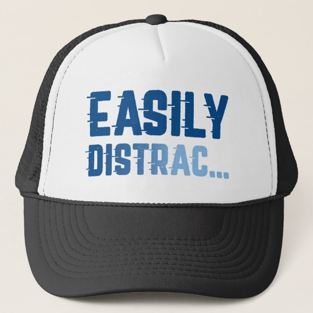 Easily Distrac Trucker Hat (Front)