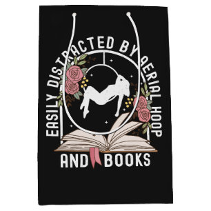 Easily Distracted Aerial Hoop And Book Medium Gift Bag