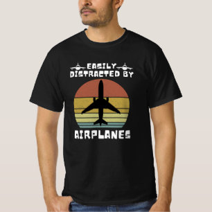 Easily Distracted By Aeroplanes T-Shirt
