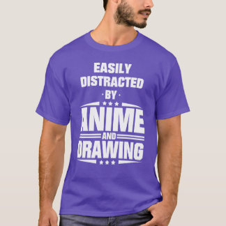 Easily Distracted By Anime And Drawing boy T-Shirt