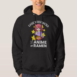 Easily Distracted By Anime and Ramen Bowl Japanese Hoodie