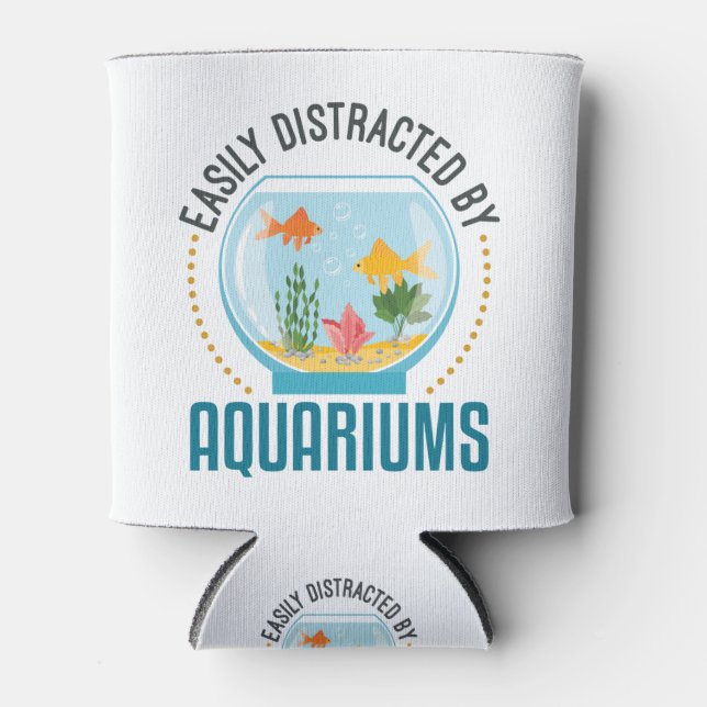 Easily Distracted by Aquariums Aquarium Fish Tank Can Cooler (Front)