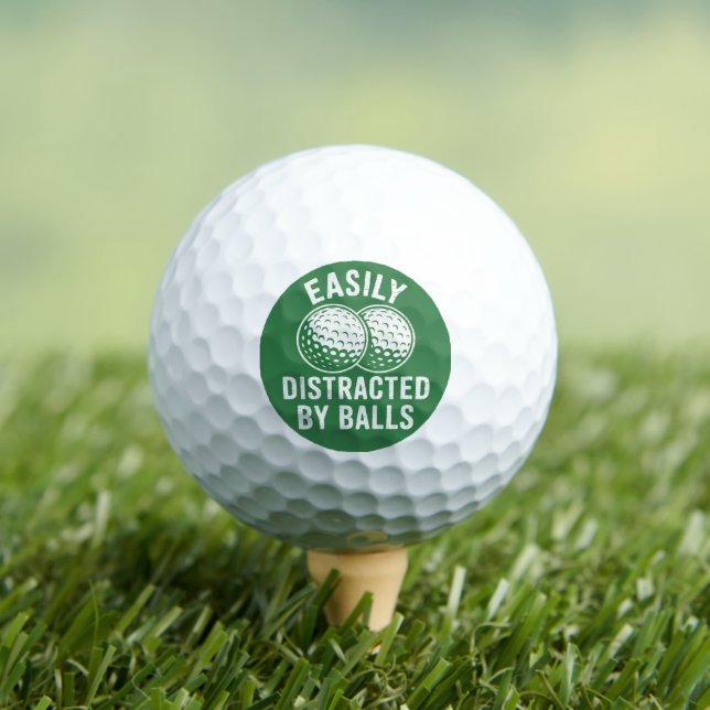 Easily Distracted by Balls Funny Golf Ball Golfer (Insitu Tee)