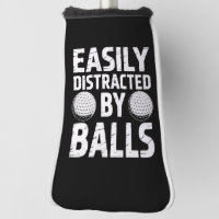 Easily Distracted by Balls Funny Golf Lover