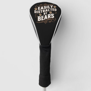 Easily Distracted By Bears Gay Bear Pride Golf Head Cover
