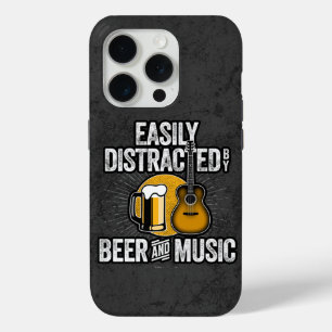 Easily Distracted by Beer and Music Case-Mate iPho iPhone 15 Pro Case