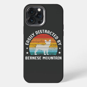Easily distracted by Bernese Mountain dog, Bernese iPhone 13 Pro Max Case