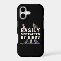 Easily Distracted By Birds Funny Bird Lover & Bird