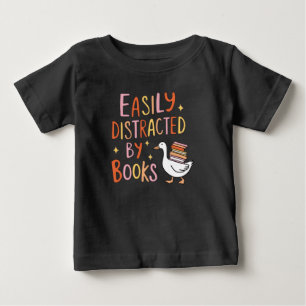 Easily Distracted by Books Baby T-Shirt