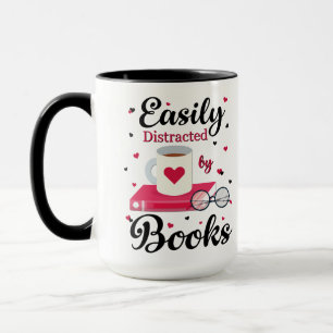 Easily Distracted by Books Mug