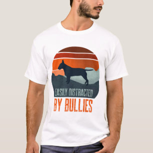 Easily Distracted By Bullies Dog Walking T-Shirt