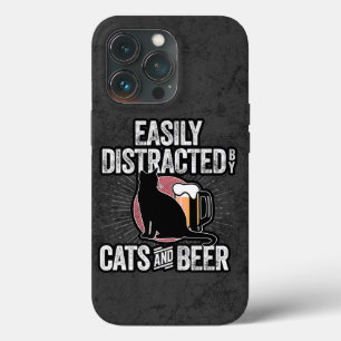 Easily Distracted by Cats and Beer Case-Mate iPhon iPhone 13 Pro Case