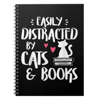 Easily Distracted by Cats and Books - Cat & Book L