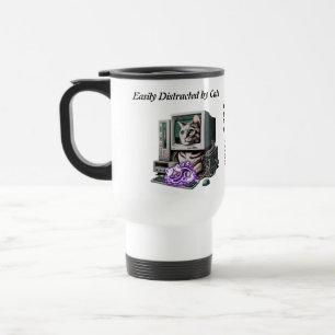 Easily Distracted by Cats – Funny Cat Mug