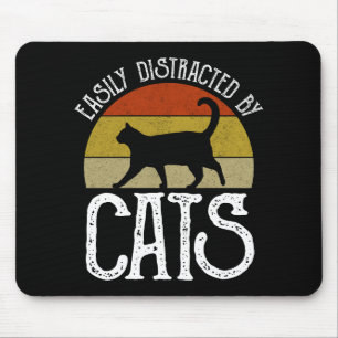 Easily Distracted By Cats Mouse Mat