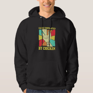 Easily Distracted By Chicken Chicken Whisperer Hoodie