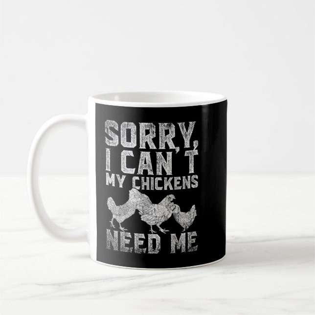 Easily Distracted By Chickens  Coffee Mug (Left)
