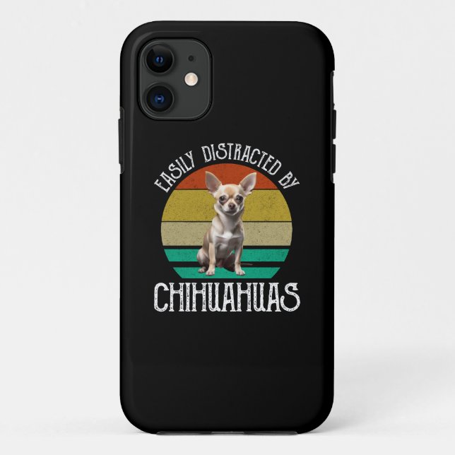 Easily Distracted By Chihuahuas Case-Mate iPhone Case (Back)