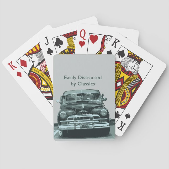 Easily Distracted by Classics Playing Cards (Back)