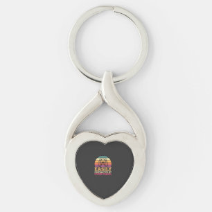 Easily Distracted By Cocker Spaniel Retro Dog Key Ring