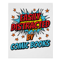 Easily Distracted by Comic Books Comics Lover