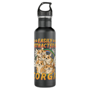 Easily Distracted by Corgis 710 Ml Water Bottle