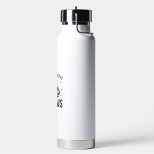 Easily Distracted by Cows Vintage Cow Graphic_1 Water Bottle