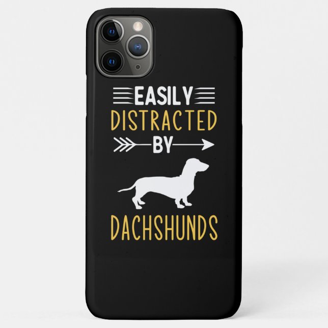 Easily Distracted By Dachshunds Case-Mate iPhone Case (Back)