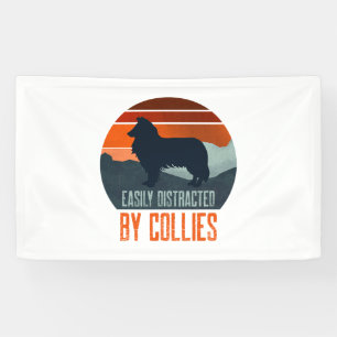 Easily Distracted By Dachshunds Dog Walking Banner