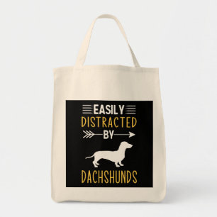 Easily Distracted By Dachshunds Tote Bag