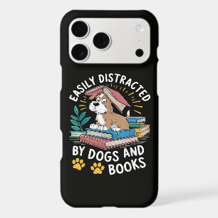 Easily Distracted by Dogs and Books Funny Pets