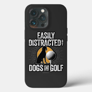 Easily Distracted by Dogs and Golf Case-Mate iPhon iPhone 13 Pro Case