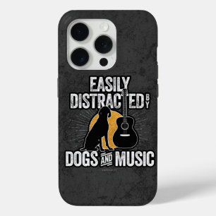 Easily Distracted by Dogs and Music Case-Mate iPho iPhone 15 Pro Case