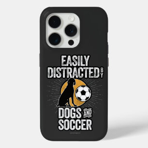 Easily Distracted by Dogs and Soccer Case-Mate iPh iPhone 15 Pro Case