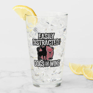 Easily Distracted by Dogs and Wine Glass