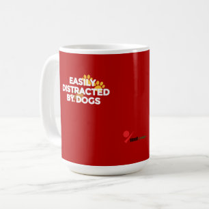 Easily Distracted by Dogs Funny Hoodie for Pet L Coffee Mug