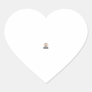 Easily Distracted By Dogs Vintage Dog Lover Design Heart Sticker