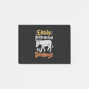 Easily Distracted By Donkeys Post-it Notes