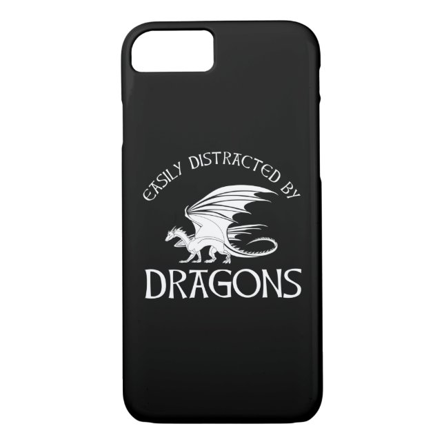 Easily Distracted By Dragons Case-Mate iPhone Case (Back)