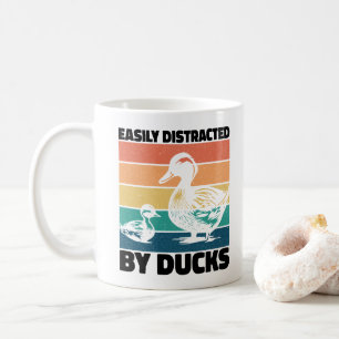 Easily Distracted By Ducks Lover Cool Farming Love Coffee Mug