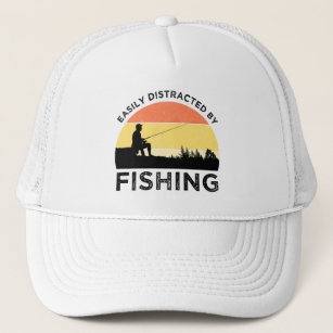 Easily Distracted By Fishing Trucker Hat