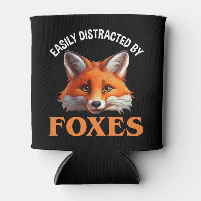 Easily Distracted By Foxes Can Cooler (Front)
